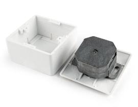 Gembird CAT6 STP 2-port wall mount face plate