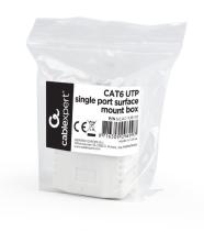 Gembird CAT6 UTP single port surface mount box