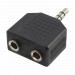 Logilink CA1002 3,5mm Stereo adapter Black