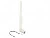 DeLock WLAN 802.11 b/g/n Antenna MHF plug 3 dBi omnidirectional 1.13 12 cm flexibel clip White