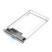 Logilink External HDD enclosure 2,5" HDD/SSD, USB 3.0 tool-free Transparent