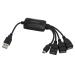 Esperanza EA114 4-portos USB2.0 HUB Black